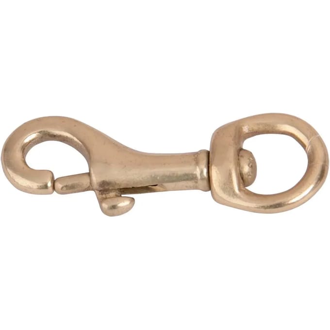 Paardenkarabijnhaak met rond oog T de T - 19 mm
