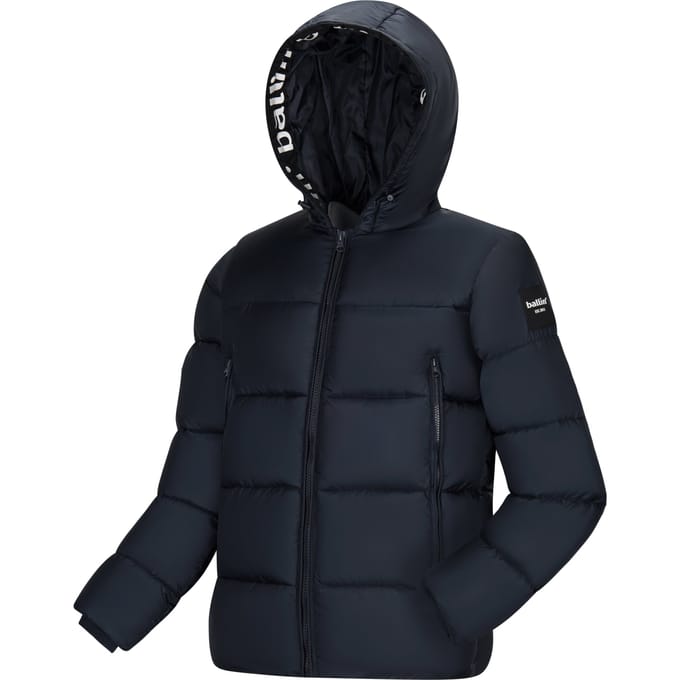 Heren Jas winter met Ballin Est. 2013 Jacket Calvin Print - Blauw - Maat L