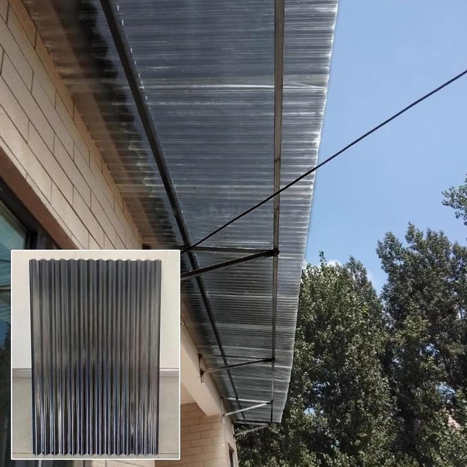 Golfplaat - Dakplaat Lichtdoorlatend - Dakbedekking - Slagvast Polycarbonaat - 2 mm dik - Transparant