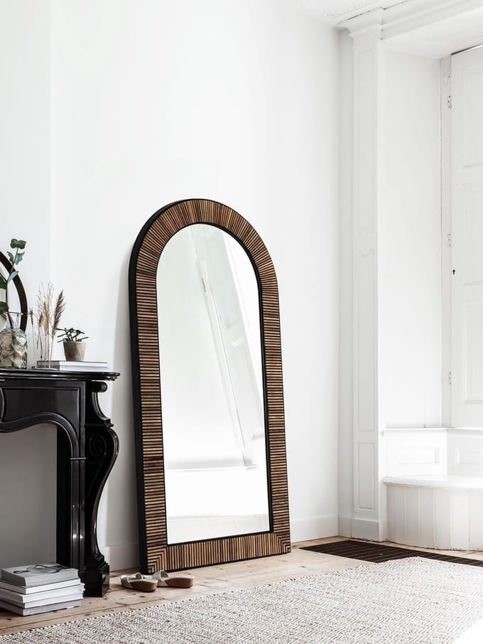 DTP Home Spiegel Slats Teakhout - 100x200 cm