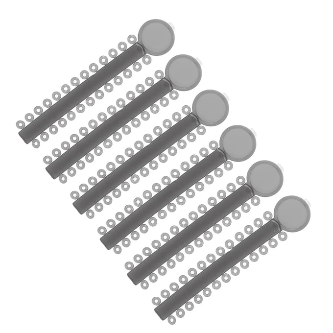 40 Strips Orthodontische Elastomeer Ligatuur Tie Orthodontische O-ringen Beugel Elastiekjes Type 2 gray