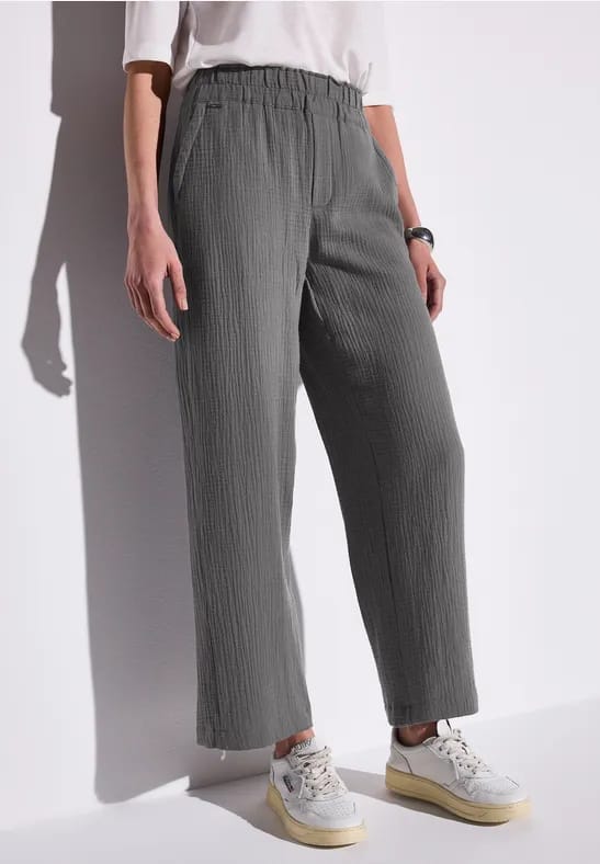 Wide Legs mousseline broek