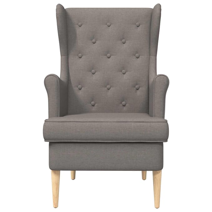 vidaXL - Fauteuil - Taupe - Stof