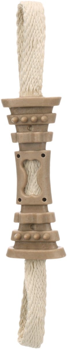 Flamingo - Hondenspeelgoed - Speelgoed Wilga Staaf met touw Bruin - 35 x 6,4 x 3,1cm - 1st