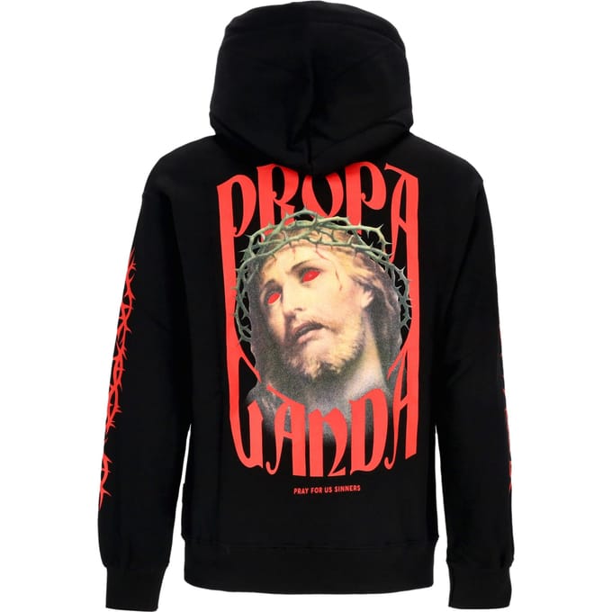 Mannen Hoodie Hoodie Black