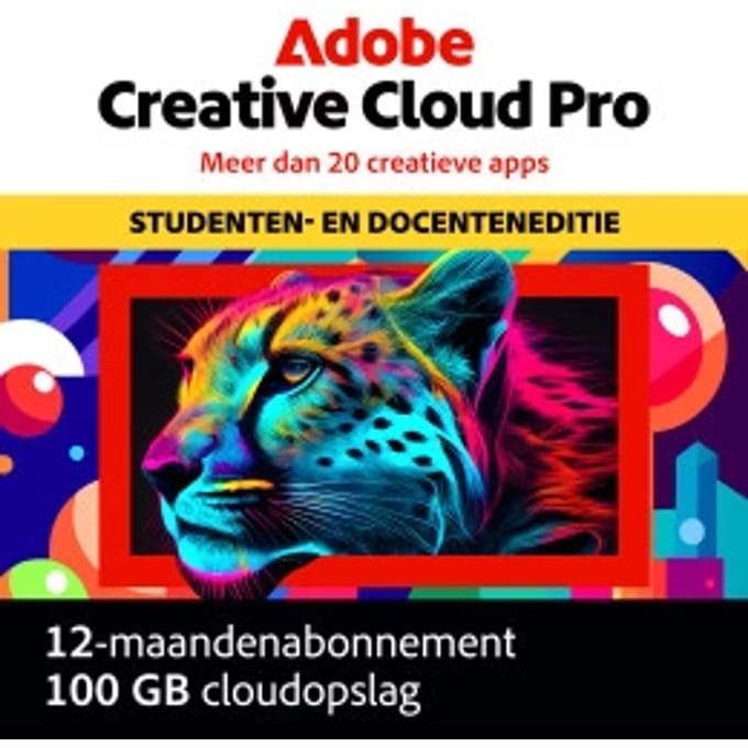 Adobe Creative Cloud Pro Student | 2 Installaties | Windows &amp; Mac