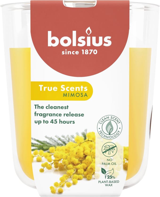 Bolsius - True Scents - Geurglas - 97/85 - Mimosa