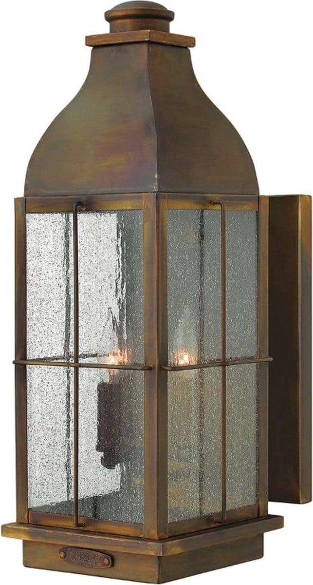 Hinkley LED Wand Buitenlamp Bingham | 3X E14 Max 60W | IP44 | Dimbaar | Sienna