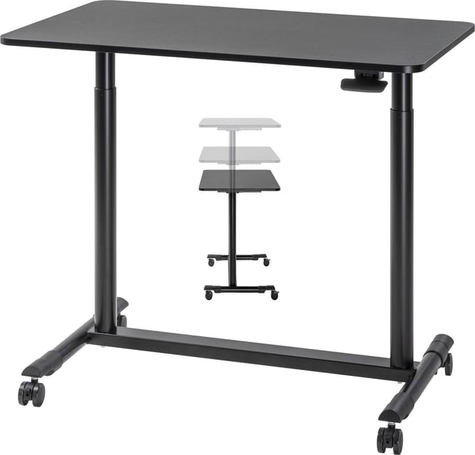Bureau zit sta verrijdbaar - laptoptafel - in hoogte verstelbaar