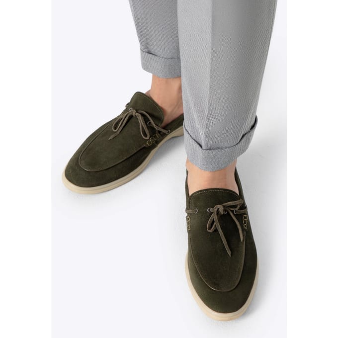 Wittchen Heren Groene Suède Mocassins