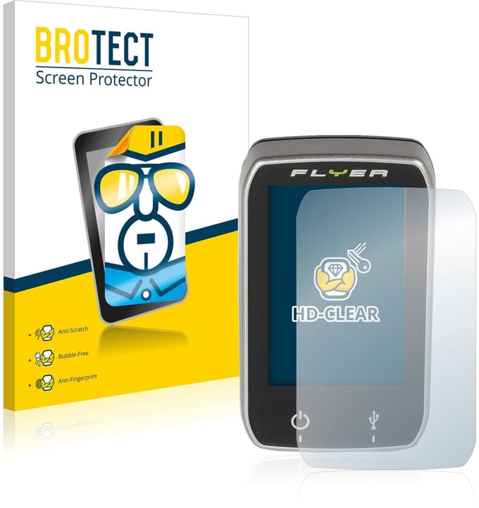 BROTECT - Screenprotector voor Panasonic Center Unit Console (Flyer) - Folie Beschermfolie transparant 2 Stuks
