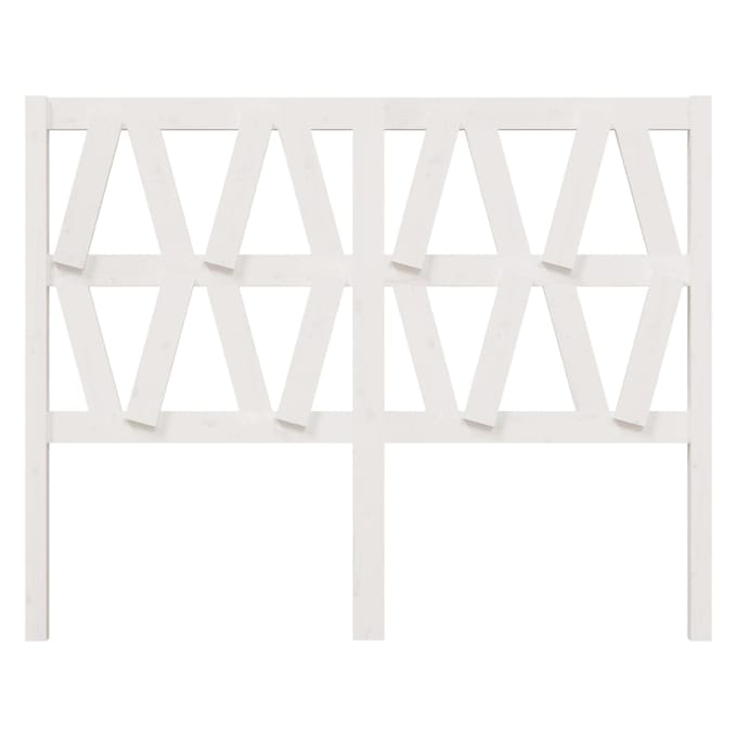 vidaXL - Hoofdbord - 126x4x100 - cm - massief - grenenhout - wit
