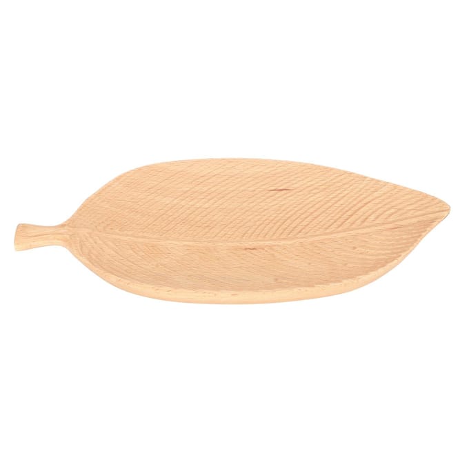 Bladvorm Houten Bord Opbergbakken Thee Dienblad Dessert Diner Brood Fruit Snacks Voedsel Display beige