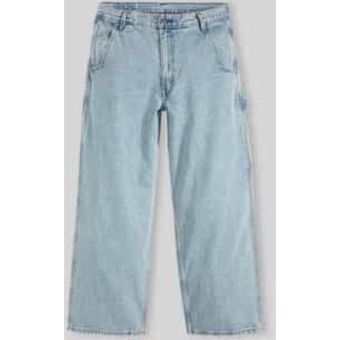 wide leg baggy jeans van puur katoen model 'UTILITY'