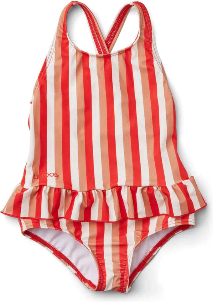 Liewood - Badpak Amara - Badpakken - Stripe Apple Red Multi Mix 92-98