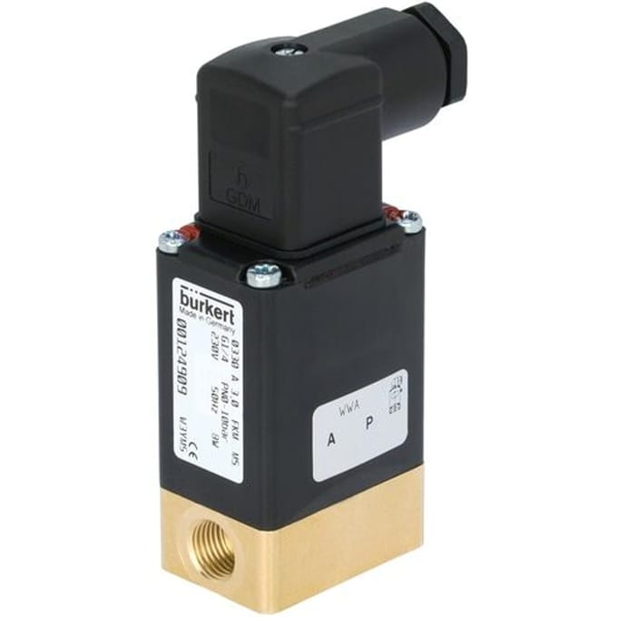 Magneetventiel G1/4'' NC RVS FFKM 0-5bar/73psi 24VDC 0330 325504