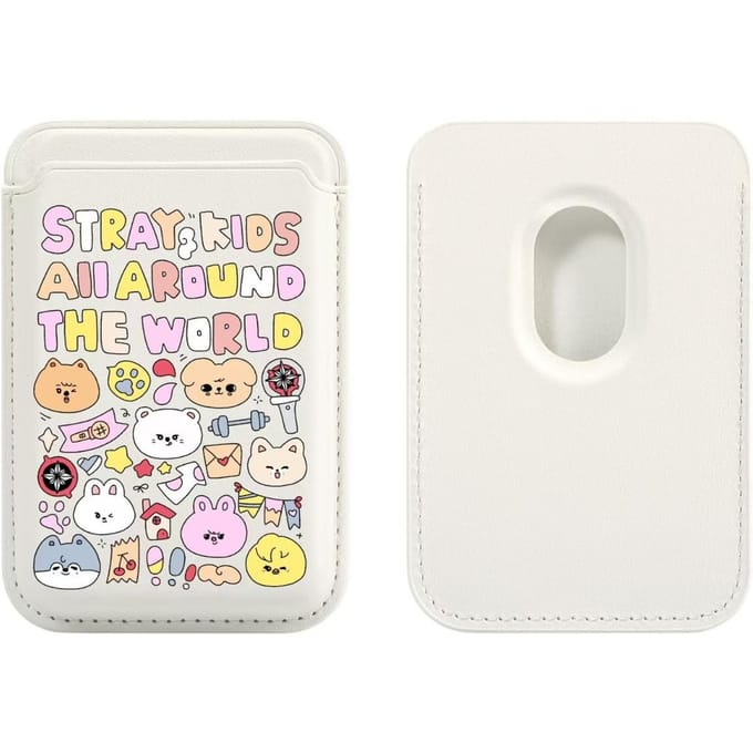 Straykids SKZOO Magnetische kaarthouder White