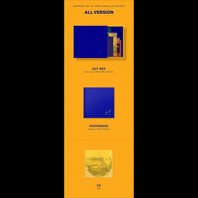 SECHSKIES [ALL FOR YOU] Le 1er Mini-Album Random,No poster white