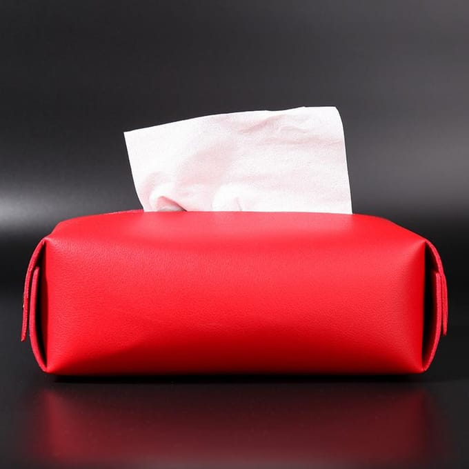 Home Trend Scandinavische Tissuebox, Modieuze Opbergdoos, Tissuebox Bron Vrouwentas rood