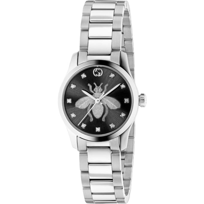 Gucci YA1265024 G-Timeless dameshorloge met zwarte wijzerplaat