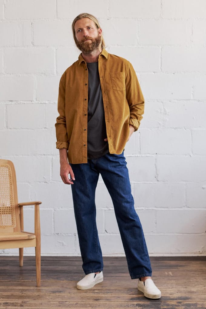 TWOTHIRDS Cook - Golden Brown Größe: S | Casual hemden Outlet | Herren | Braun