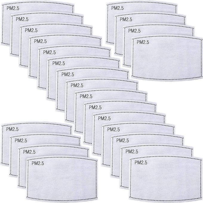 100 stuks PM2.5 | Koolstof filters | tbv gezichtsmaskers | 5laags
