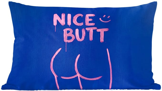 Sierkussens - Kussentjes Woonkamer - 60x40 cm - Brutaal - Grappig - Blauw