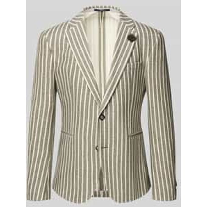 slim fit 2-knoops colbert met paspelzakken model 'Hawksley'