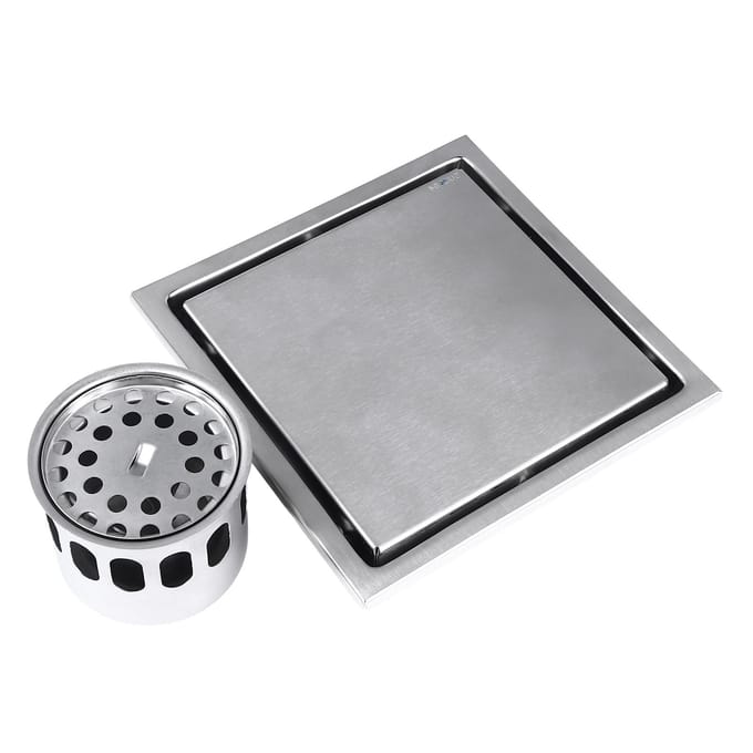 Siphon de sol en acier inoxydable résistant aux odeurs haute résistance drainage d'eau efficace siphon de sol de douche pour la maison gray