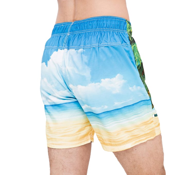 Crosshatch Heren Dream Beach Zwemshort (Blauw)