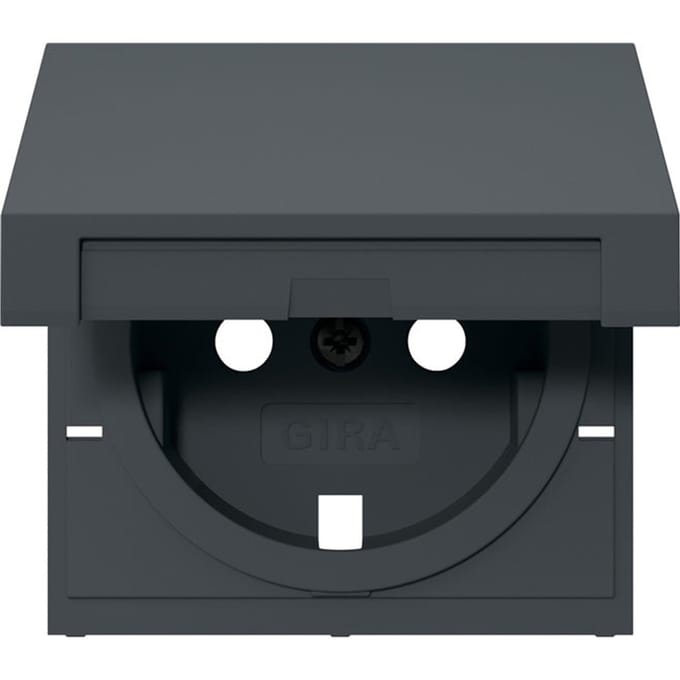 Gira Schuko Afdekplaat Antraciet 55 - 492228