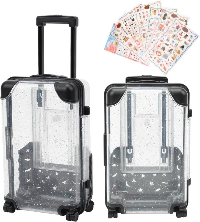Mini Koffer Spaarpot - 2 Stuks Geldcadeau voor Verjaardag en Bruiloften