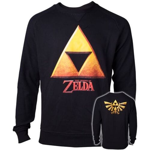 Zelda - Gold Triforce Crest Mens Sweater - M