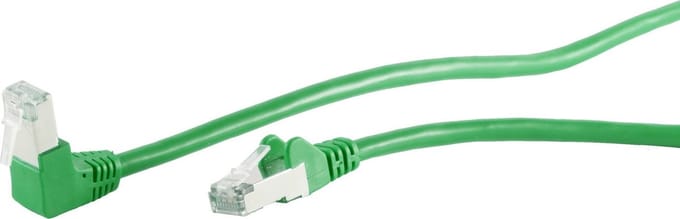 S/FTP CAT6 Gigabit netwerkkabel haaks/recht / groen - 7,5 meter