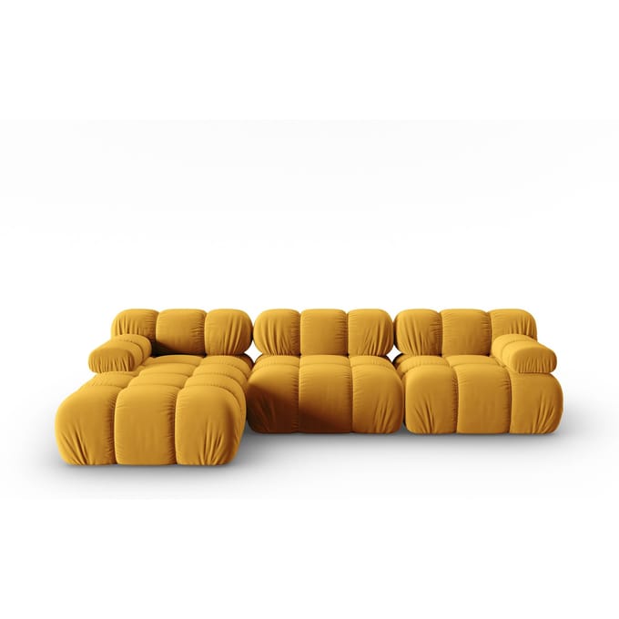 Modulaire-4-zitshoekbank Tropea links velvet | Milo Casa