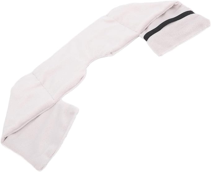 Zachte en comfortabele gewogen oogmasker met elastische band voor een rustige nachtrust en reizen (Grijs)