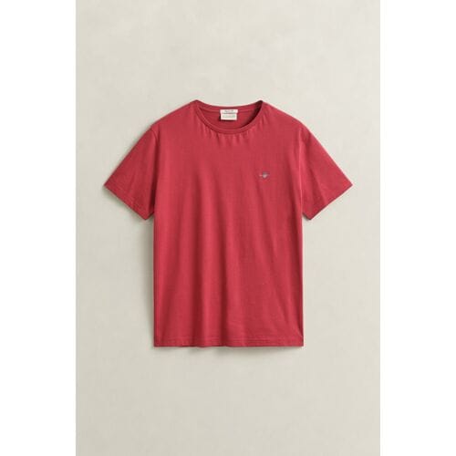 Gant 2003184 Regular Fit T-shirt Met Korte Mouwen Rood M Man