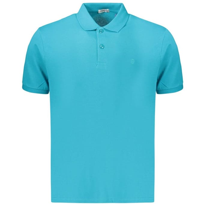 Coveri Moving Azzurro Katoenen Heren Polo
