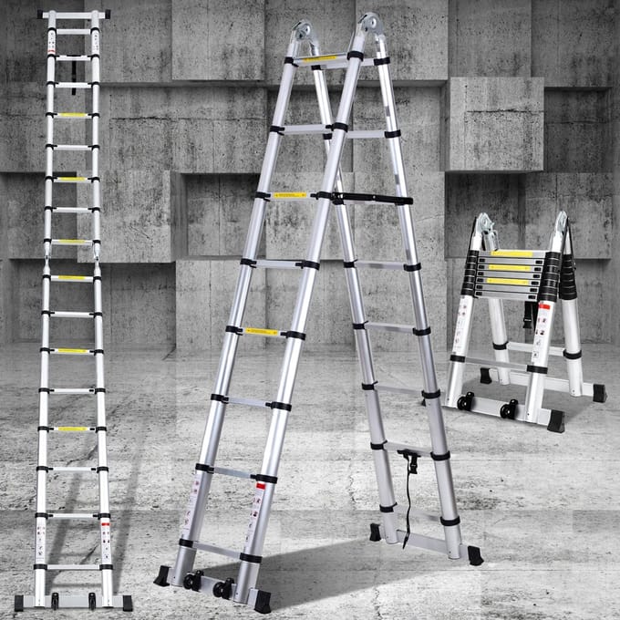 Telescoopladder - Uitschuifbare Ladder - huishoudladder