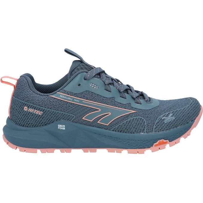 Hi-Tec Geo Nakuru Polyester Dames Wandelschoenen Flintstone/Koraal