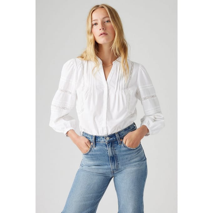 Levi's Mandy Ls Blouse Bright White Taglia: XS | Magliette intime Outlet | Donna | Bianco