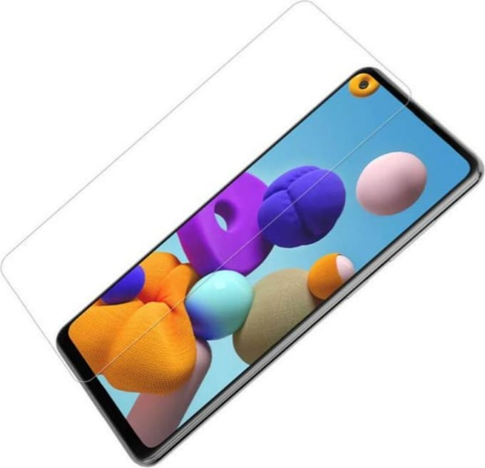 A21s screenprotector geschikt voor Samsung Galaxy 2 stuks - tempered glass - beschermlaag voor Galaxy A21s Samsung