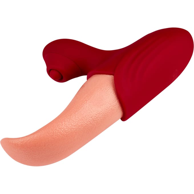 Tongvormige Rabbit Vibrator, 15,5 cm