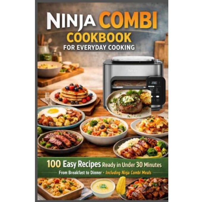 Ninja Combi Cookbook For Everyday Cooking 100 Easy Recipes Ready In Under 30 Minutes - From Breakfast - Emily Carter