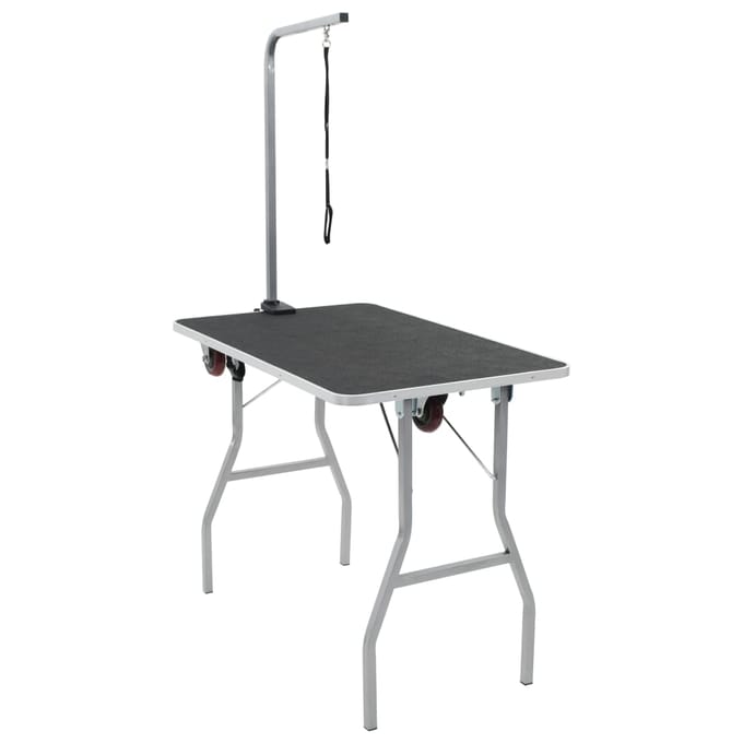 vidaXL - Draagbare - honden - kaptafel - met - wielen
