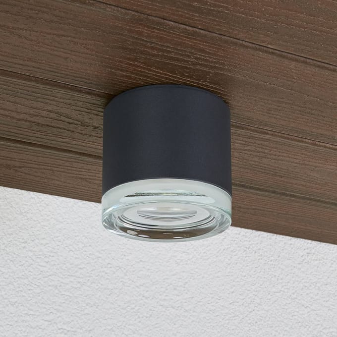 BEGA 66056K3 buiten plafondlamp grafiet 3.000K 62°