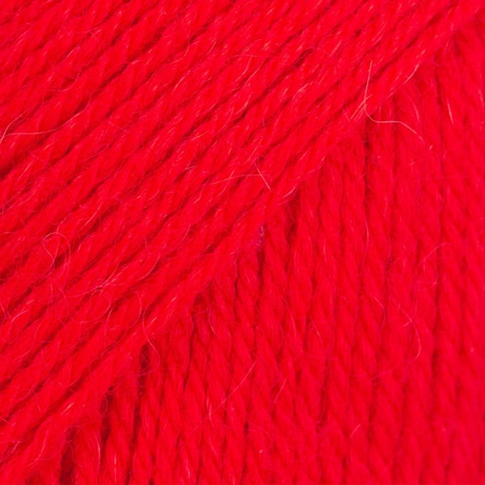 DROPS Flora Uni Colour - 33 felrood - Wol Garen
