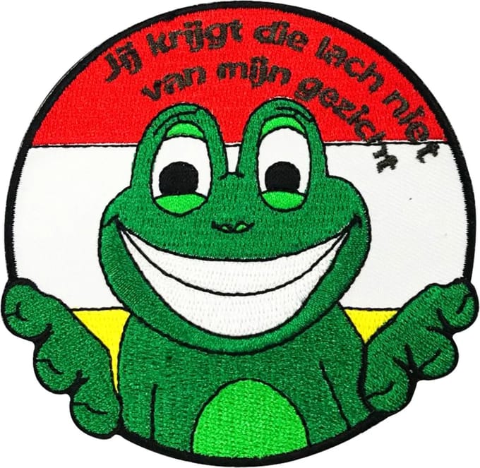 Oeteldonk embleem - Lach niet van gezicht