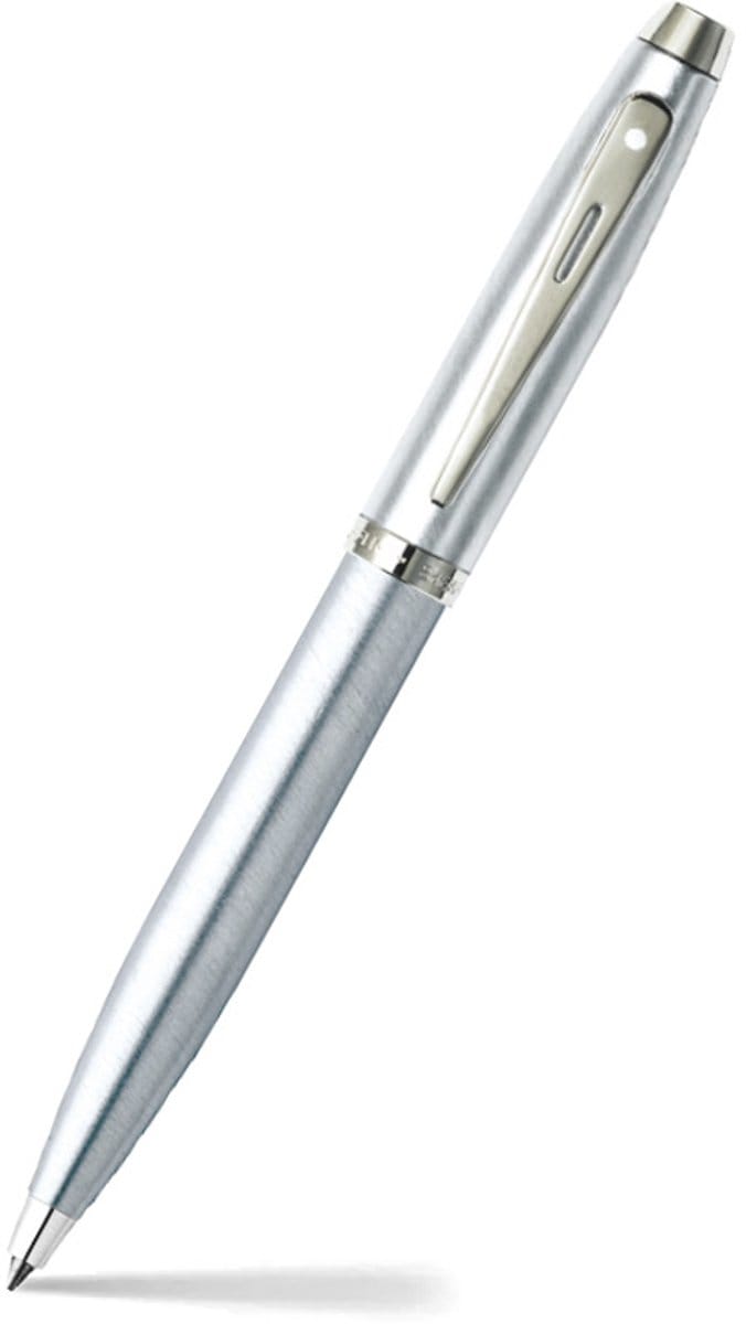 Sheaffer balpen - 100 E9306 - Brushed chrome nickel plated