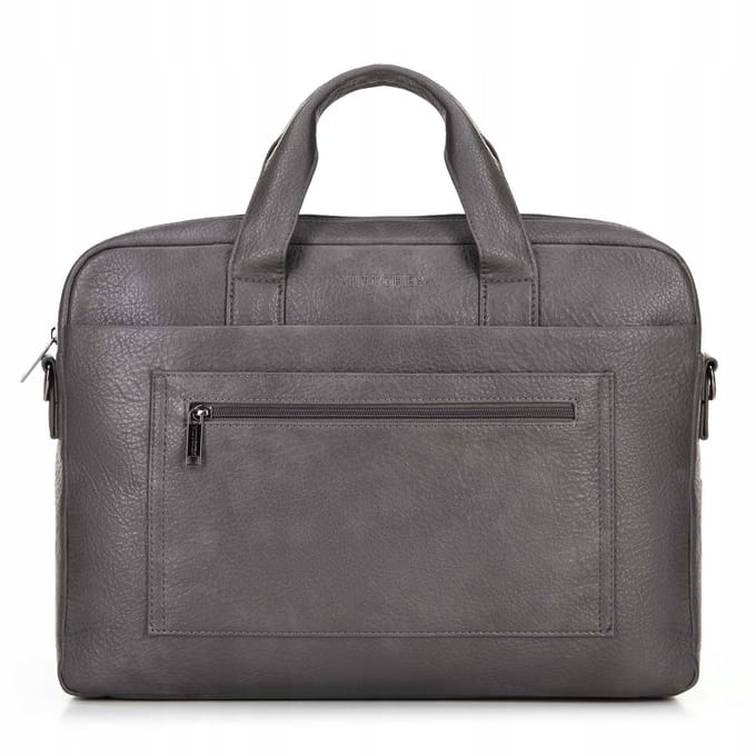 WITCHEN Laptoptas 17" Grijs Eco-leer - Stijlvol en Praktisch